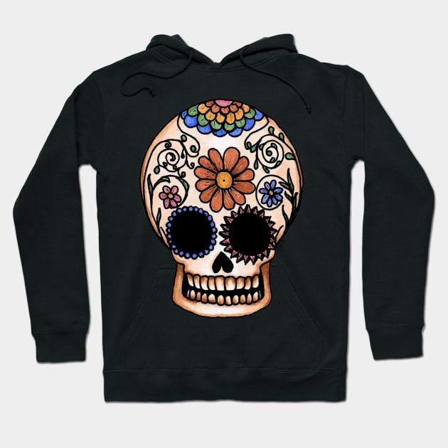 Reliquia Sugar Skull Hoodie by Amy-Elyse Neer